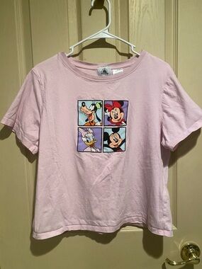 Vintage Disney Mickey Mouse and Friends 2024 Pink Short Sleeve T-Shirt Women